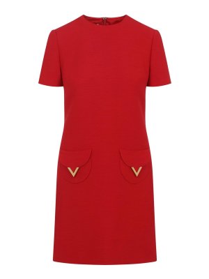 VALENTINO: ショートドレス - ショートドレス - 赤
