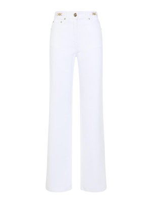 VERSACE: straight leg jeans - Cotton Jeans