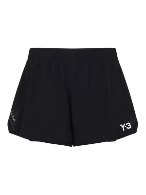 Y-3: トラウザーショーツ - ショートパンツ - 黒