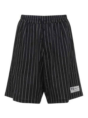 Y-3: トラウザーショーツ - ショートパンツ - 黒