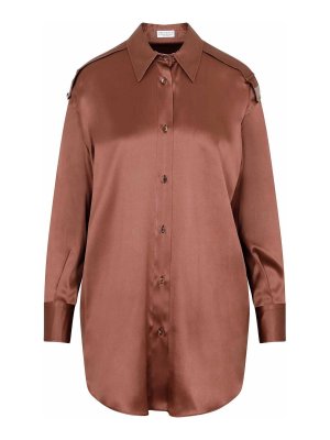 BRUNELLO CUCINELLI: シャツ - シャツ - ブラウン