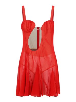 NENSI DOJAKA: ショートドレス - ショートドレス - 赤