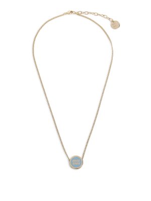 MIU MIU: Necklaces & Chokers - Brass Necklace
