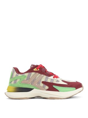 LANVIN: Chaussures de sport - Baskets - Bordeaux