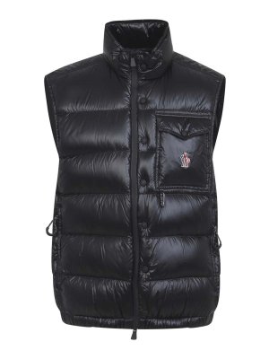 MONCLER: Gilets tricot - Gilet - Noir