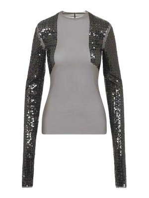 RICK OWENS: Tシャツ - Tシャツ - ブロンズ