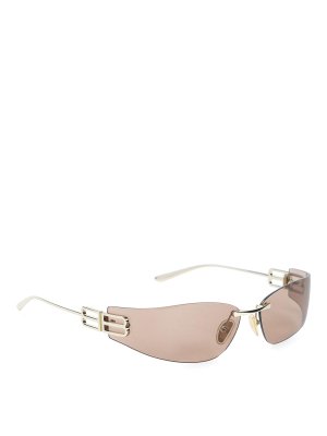 BALENCIAGA: サングラス - サングラス - ブラウン