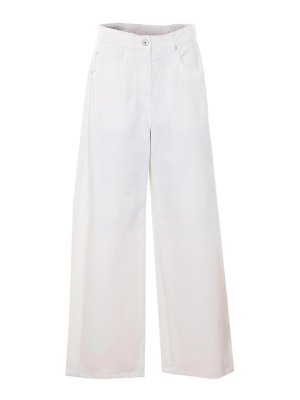 BRUNELLO CUCINELLI: Pantalones casual - Pantalón Casual - Blanco