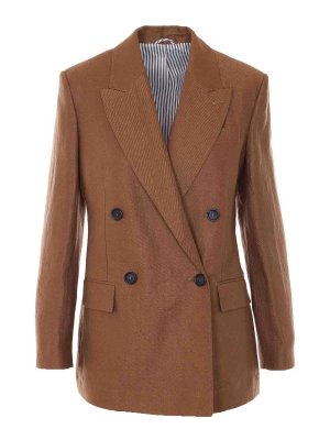 BRUNELLO CUCINELLI: casual jackets - Brown Jacket