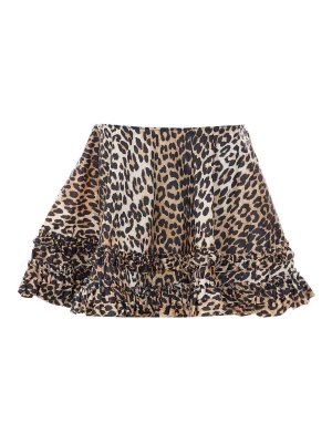 GANNI: Knielange und Midi Röcke - Midirock - Beige