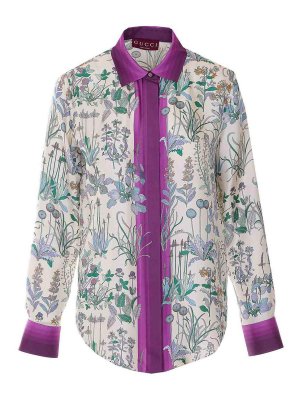 GUCCI: shirts - Multicolor Printed Shirt
