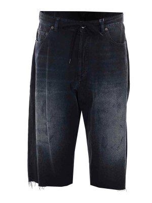 MM6 MAISON MARGIELA: Trousers Shorts - Black Denim Shorts