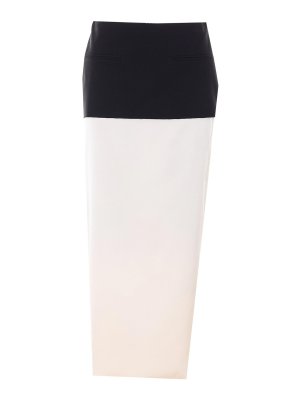 PATRIZIA PEPE: Knielange und Midi Röcke - Midirock - Weiß