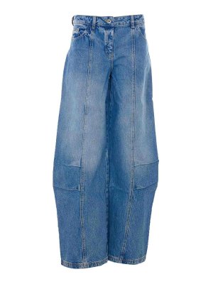 PATRIZIA PEPE: Jeans Rectos - Vaqueros Rectos - Azul