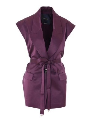 Pinko: vests - Purple Melanzana Vest