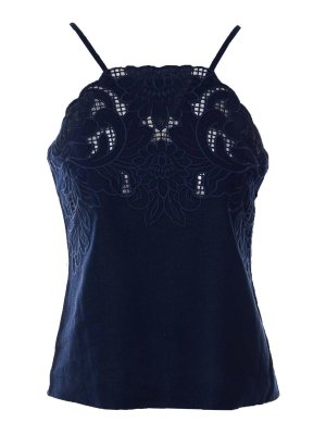 TWINSET: Tops & Débardeurs - Top - Bleu