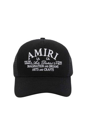 AMIRI: cappelli - Berretto da baseball nero Arts Distruct