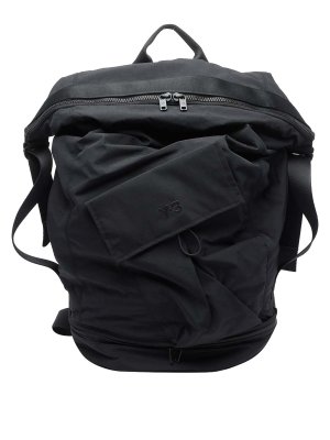 Y-3: Sacs à dos - Sac À Dos - Noir