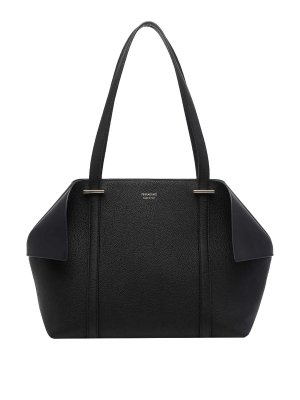 FERRAGAMO: borse a spalla - Borsa tote media nera