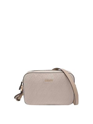 Liu Jo: borse a tracolla - Borsa a tracolla con logo beige