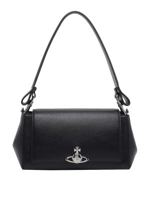 VIVIENNE WESTWOOD: totes bags - Black Medium Hazel Handbag