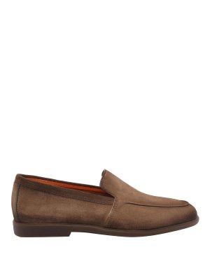 SANTONI: Mocassini e slippers - Mocassini Malibu marroni