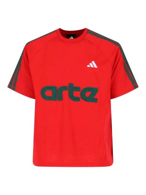 Adidas Originals: T-shirts - T-Shirt - Rouge