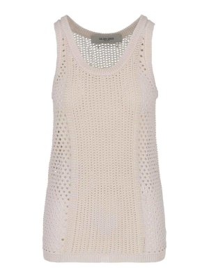 GOLDEN GOOSE: Tops & Débardeurs - Top - Blanc