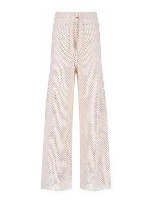 GOLDEN GOOSE: カジュアルトラウザー - カジュアルパンツ - 白