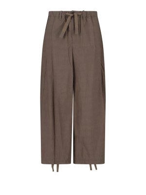 Sacai: Pantalons casual - Pantalons Décontractés - Beige