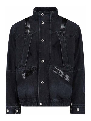 Sacai: denim jacket - Giacca In Denim