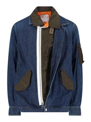 Sacai: Chaquetas denim - Chaqueta Vaquera - Azul