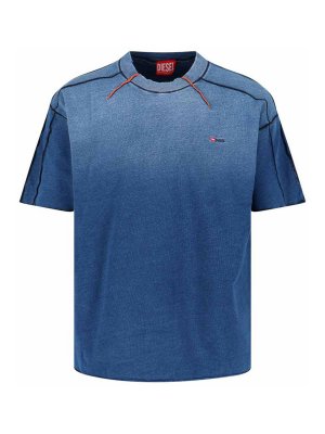 DIESEL: T-shirts - T-Shirt - Blau