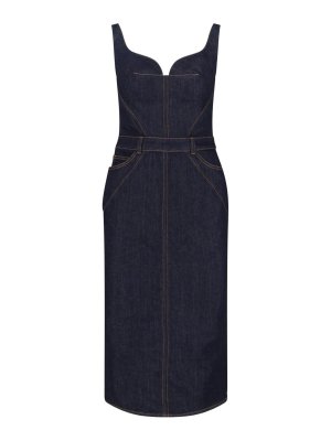 GIVENCHY: Knielange Kleider - Knielanges Kleid - Blau