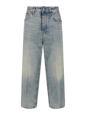 HAIKURE: ストレートジーンズ - ストレートジーンズ - ブルー