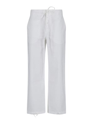 VICTORIA BECKHAM: カジュアルトラウザー - カジュアルパンツ - 白