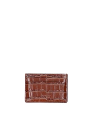 TOM FORD: wallets & purses - Printed Leather Card Holder