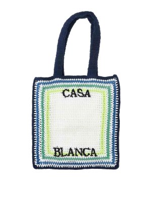 CASABLANCA: トートバッグ - トートバッグ - 白