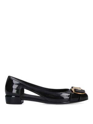 FERRAGAMO: Ballerines - Ballerines - Nara Jelly Cutout Bow