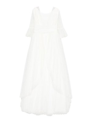 AMAYA: Knielange Kleider - Knielanges Kleid - Creme