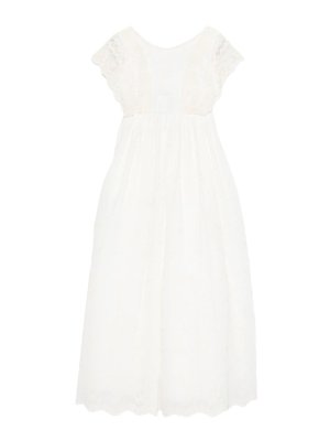 AMAYA: Knielange Kleider - Knielanges Kleid - Creme