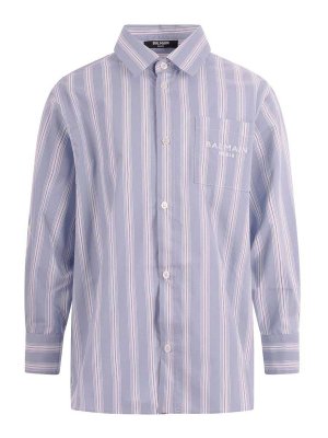 Balmain: Camisas - Camisa - Azul