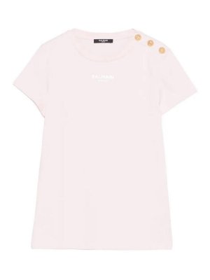 Balmain: T-shirts - T-Shirt - Couleur Chair