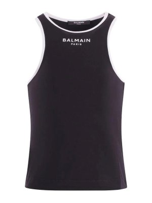 Balmain: Tops & Tank tops - Top With Contrasting Trim