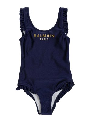 Balmain: Bikinis - Maillot De Bain - Bleu