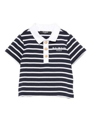 Balmain: polo shirts - Polo Shirt With Logo