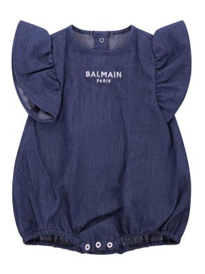Balmain: Jumpsuits - Jumpsuit - Blau