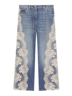 Dolce & Gabbana Jr: Jeans à jambe droite - Jean Droit - Bleu