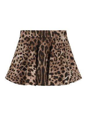 Dolce & Gabbana Jr: Jupes midi et au genou - Jupe Midi - Marron