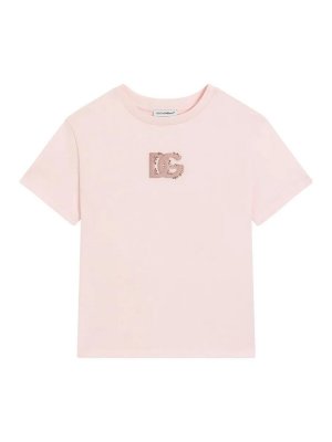 Dolce & Gabbana Jr: T-shirts - T-Shirt - Couleur Chair